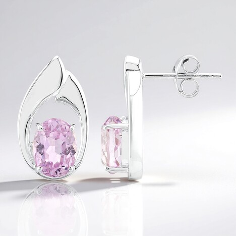 Orecchini in argento con Kunzite (Pallanova)