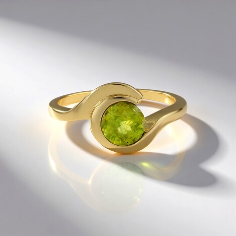 Anello in oro con Sfene
