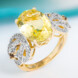 Bague en argent et Quartz citron