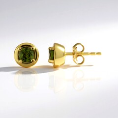 Orecchini in argento con Vesuvianite