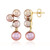 Pendientes en plata con Perla Ming púrpura (TPC)
