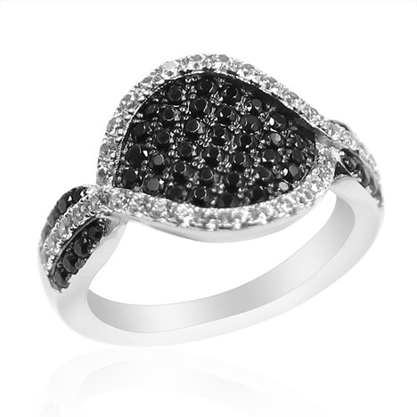 Anello in argento con Spinello Nero