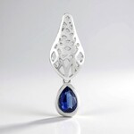 Ciondolo in argento con Cianite del Nepal