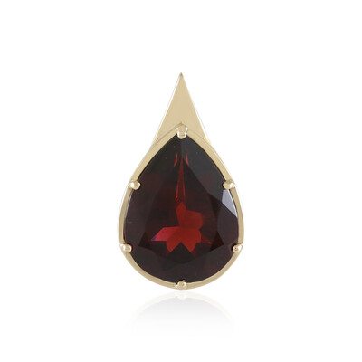 14K Mozambique Garnet Gold Pendant (de Melo)