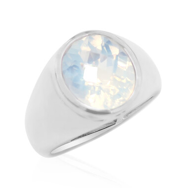 Anello in argento con Quarzo Blue Moon