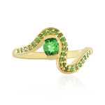 Anello in argento con Tsavorite della Tanzania