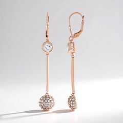 Orecchini in argento con Zircone (KM by Juwelo)