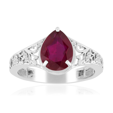 Anillo en plata con Rubí de Madagascar (SAELOCANA)