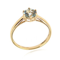 Bague en or et Aigue-marine