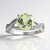 Anello in argento con Ametista Verde