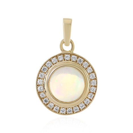 Colgante en oro con Ópalo de Welo