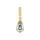 Zilveren hanger met een Onverhitte blauwe Ceylon saffier