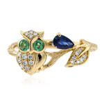 Bague en or et Saphir bleu de Ceylan (CIRARI)