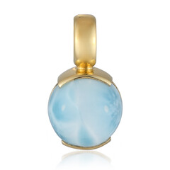Zilveren hanger met een larimar