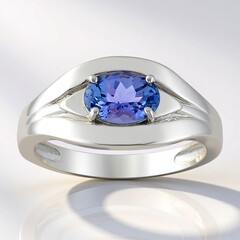 Anello in argento con Tanzanite