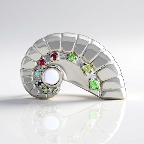 Anello in argento con Opale di Welo (SAELOCANA)