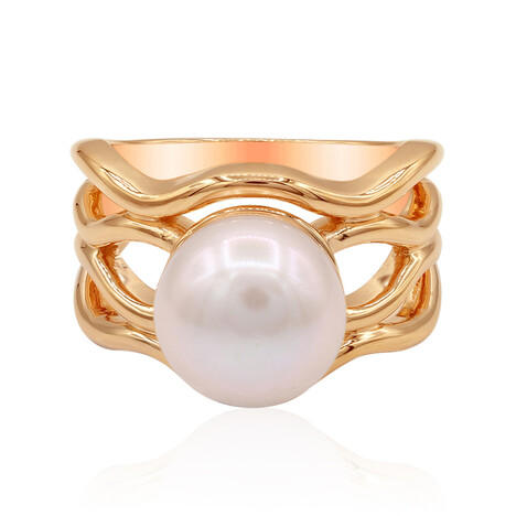 Bague en argent et Perle de culture d'eau douce (TPC)