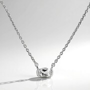 Collier en argent et Topaze blanche