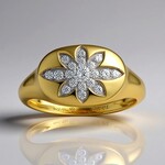 Anello in oro con Diamante SI1 (G) (Annette)