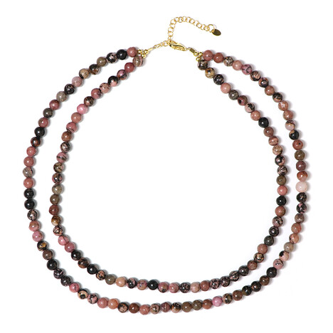 Rhodonit-Silberhalskette (Riya)