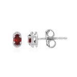 Pendientes en plata con Granate de Mozambique