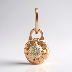 Ciondolo in oro con Diamante Rose de France VS1 di Argyle (Annette)