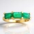 Anello in oro con Smeraldo Zambia
