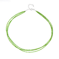 Collar en plata con Diópsido de Rusia