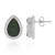 Pendientes en plata con Uvarovita