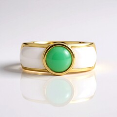 Anello in argento con Pietra di Luna Bianca (KM by Juwelo)