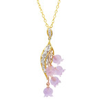 Amethyst-Silberhalskette (Gems en Vogue)