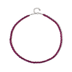 Collana in argento con Rubino Mozambico