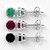 Boucles d'oreilles en argent et Saphir noir