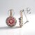 Orecchini in argento con Spinello Rosa (Gems en Vogue)