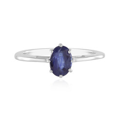 Anello in argento con Zaffiro Blu del Madagascar