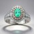 Anello in oro con Tormalina Paraíba (CIRARI)