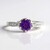 Anello in argento con Ametista Siberiana