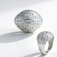 Bague en argent et Zircon