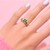 9K AAA Zambian Emerald Gold Ring (de Melo)