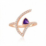 Sibirischer Amethyst-Silberring (de Melo Essence)