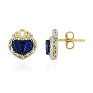 Orecchini in argento con Spinello Cobalto (Gems en Vogue)
