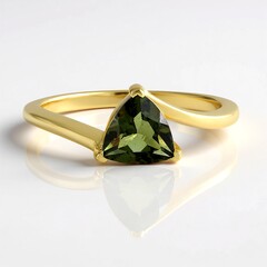 Anello in argento con Moldavite