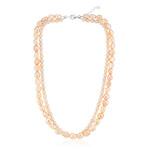 Collar en plata con Perla naranja Freshwater (TPC)