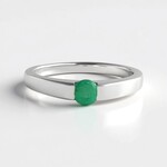 Anello in argento con Smeraldo Socoto
