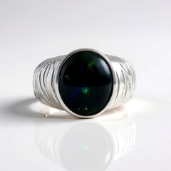 Anillo en plata con Ópalo de Mezezo (de Melo Essence)
