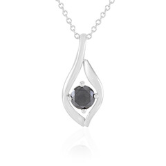 Collar en plata con Diamante negro