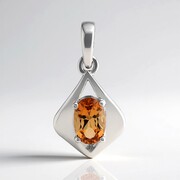 Zawieszka ze srebra - Topaz Tepetate