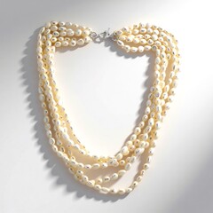 Collana in argento con Perla Keshi d’Acqua Dolce Bianca (TPC)