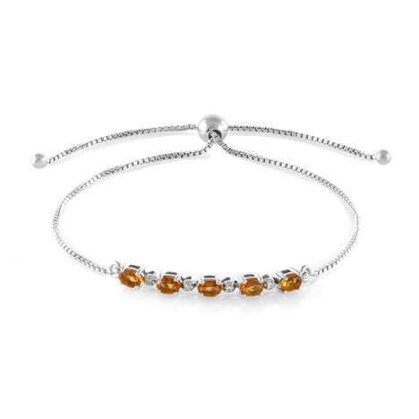 Citrin-Silberarmband