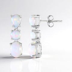 Orecchini in argento con Opale di Welo